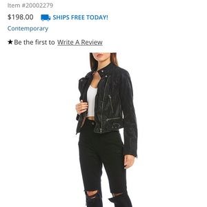 Black free people moto jacket